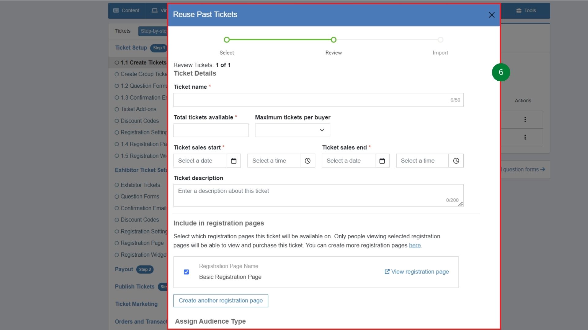 How do I copy over tickets I created for a previous event to this year ...