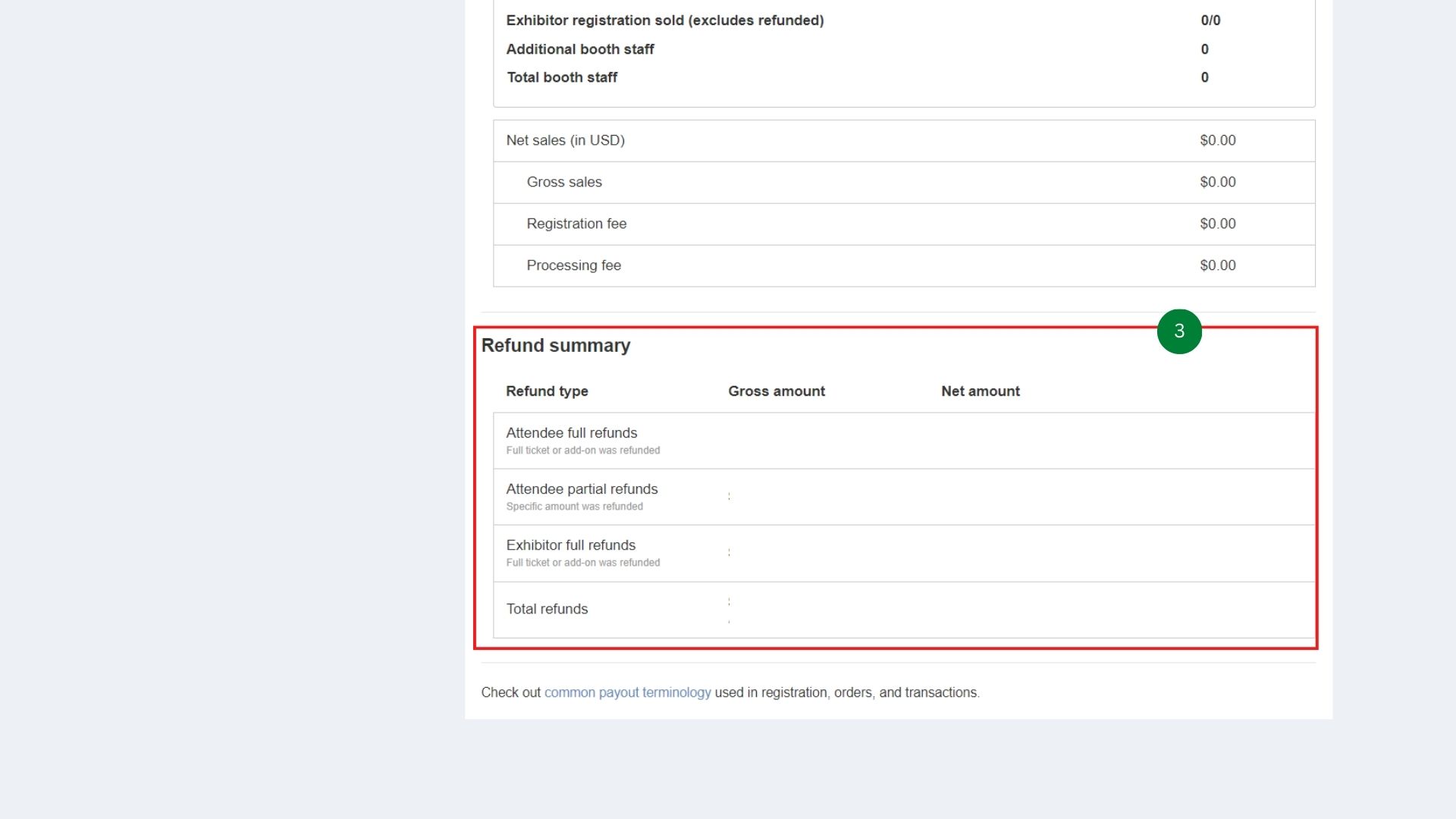 How do I see the total number of refunded tickets? Help Center
