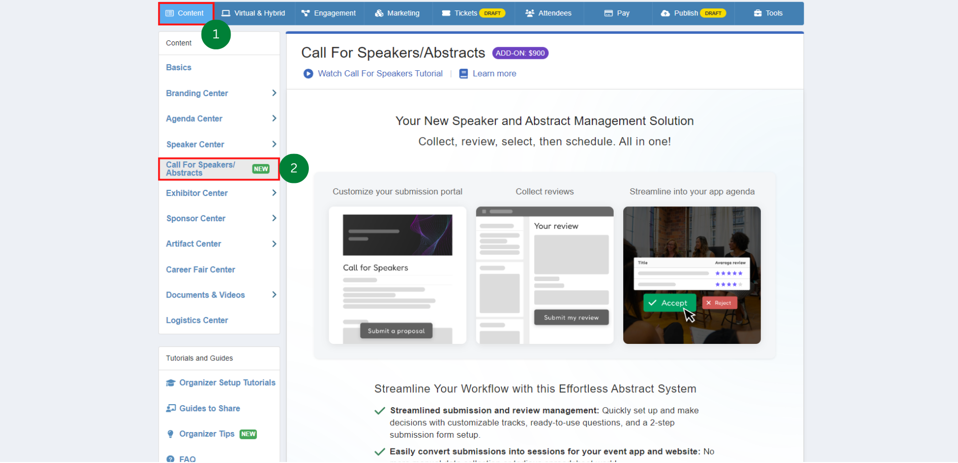 How do I set up a form to gather potential speaker’s information ...