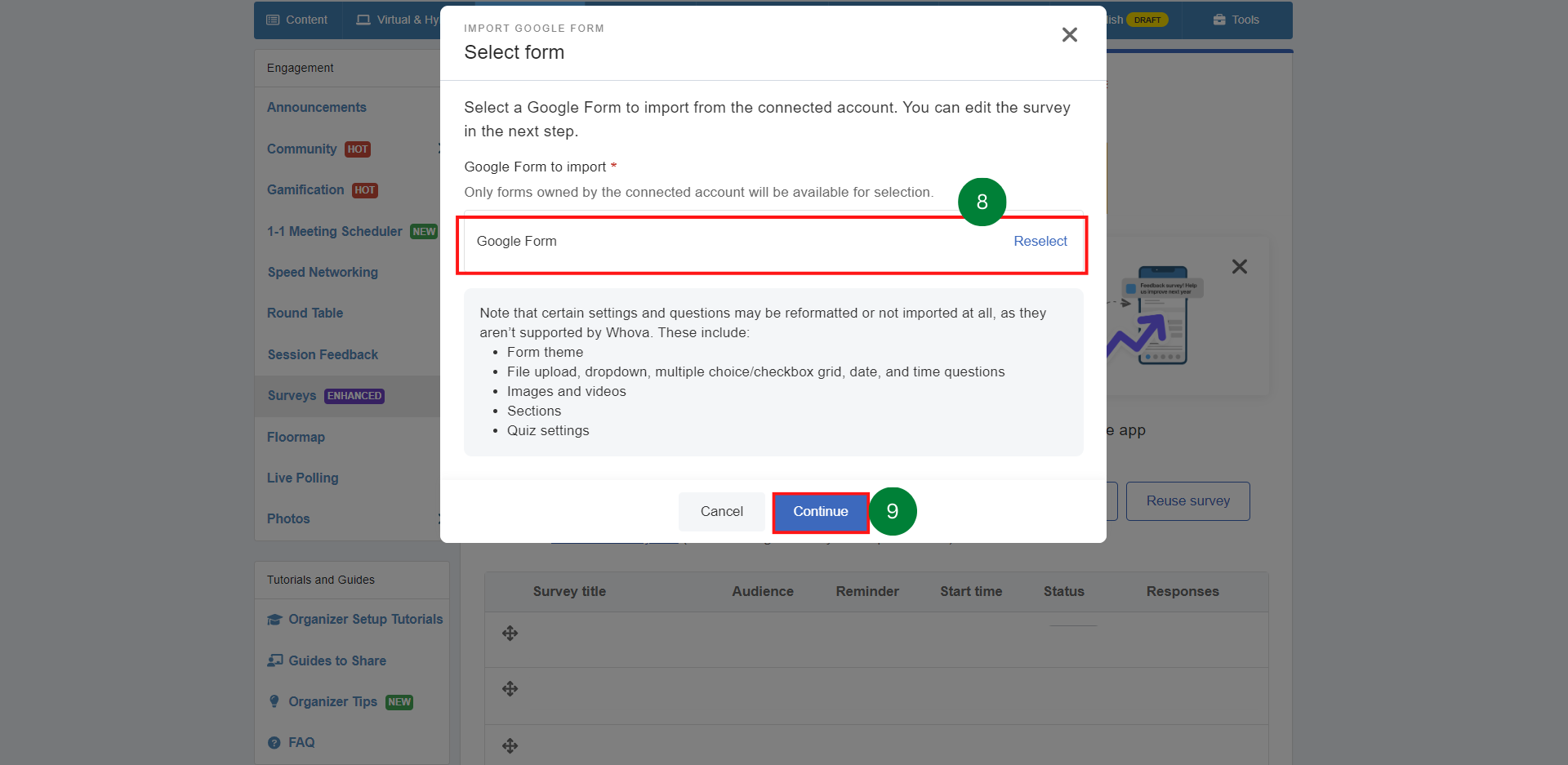 How do I import a Google Form into Whova? – Help Center